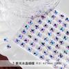 Arte de Unha Coração de Cristal Borboleta Decorações de Unha 2026 Nova Tendência Strass com Fundo Pontiagudo Acessórios Transparentes Iridescentes