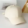 Gorra de béisbol de pana de color liso de moda con visera rígida, gorra lisa unisex, estilo retro japonés para exteriores