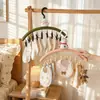 Lindo tendedero de calcetines con forma de muñeco de nieve para el hogar, tendedero de múltiples pinzas a prueba de viento para balcón para ropa interior y calcetines, accesorio tendedero de calcetines