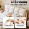 Cama de Cuero Jihe Lujo Ligero Simple Nórdico ins Estilo Crema Capa Superior Cuero Vacuno Cama de Boda Moderna Doble Dormitorio Principal Cama Grande