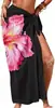 2026 Nuevo Traje de Baño Transparente para Mujer Sarong de Talla Única para Todos los Trajes de Baño Cubre-Traje Estampado Floral de Verano Gasa