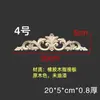 Talla en Madera Dongyang Madera Maciza Estilo Europeo Adorno Talla en Madera Estilo Francés Panel Floral Mueble Puerta de Gabinete Tira Larga Moldura de Puerta Panel Floral Largo