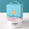 O líder's desenho animado peixe tigela fresca terno presentes empresariais doméstico simples tigela selada tigela de cerâmica grupo de compra de presentes