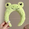 Diadema divertida estilo coreano de dibujos animados para mujer, con diseño de peluche, perfecta para usar al aplicar mascarillas faciales o lavarse la cara, y también adecuada para crear un peinado de coleta alta.