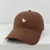 Boné de Baseball Bordado Raposa Pequena Estilo Coreano para Mulheres, Moda Casual Versátil, Faz o Rosto Parecer Menor, Estilo Tendência para Casais, Proteção Solar ao Ar Livre