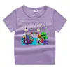2023 nueva ropa infantil, camiseta de manga corta de verano para niños, camisa de algodón para niños y niñas, camiseta de media manga para bebés, top para niños