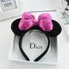 Estilo de celebridade Tiara Mickey Minnie infantil adulto Tiara Mickey Mouse laço Natal festival cocar atacado