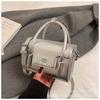 Bolso de Mano Cuadrado Pequeño con Textura Minimalista Único para Mujer, Nuevo 2026 Bolso de Hombro Cruzado Versátil de Color Sólido Vintage