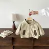 Conjunto Masculino Jaqueta de Outono Moda Estiloso Novo Tendência Bebê e Criança Pequena Primavera e Outono Estilo Coreano Conjunto de Três Peças