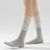 Meias estilo ballet com renda feminina de cano médio outono e inverno Lolita jk meias largas para panturrilha para combinar com botas longas