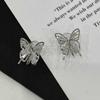Pendientes de perlas con temperamento de Joker de alta gama con clip para las orejas de mariposa de cristal de súper hada de la serie coreana, venta al por mayor