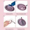 Bolsa de Malla Secadora para Tazón de Lavado de Silicona Artefacto Huevo de Belleza Herramienta Limpiadora de Esponja para Polvo Líquido de Limpieza Set de Brochas de Maquillaje