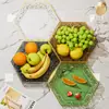 Prato de Frutas de Luxo Leve com Toque Sofisticado, Bandeja de Frutas para Uso Doméstico, Bandeja de Doces para Mesa de Centro de Sala de Estar, Bandeja de Exibição de Frutas Secas para Bar KTV