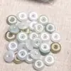 Pendente de fivela de segurança de jade A natural, fivela de jade pequena de 13 mm de jade de Mianmar, acessórios para pulseira DIY, atacado