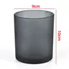 Taza de Vela de Aromaterapia de Fábrica Contenedor de Vela de Vidrio de Color Adornos Decorativos Románticos para Interiores Taza de Portavelas Casera para Bricolaje