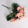 Flor de seda de simulação flor de seda buquê transfronteiriço amor-perfeito de cinco pétalas layout de cena de casamento caixa de flores interna e externa arranjo de flores decoração