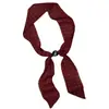 Novo Lenço de Seda Exquisito e Elegante com Contas, Ajustável e Versátil, Estilo Vintage, Lenço Estiloso para Mulheres