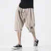 Pantalones casuales de moda, tendencia, marca, corte holgado, juveniles, populares, para hombre, estilo japonés, pantalones cortos, nuevos, de tendencia, cintura alta, estilo verano