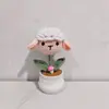 Animal de lã pura crochê feito à mão transfronteiriço em vaso ovelha porco coelho cabeça do Pikachu decoração de casa