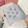 Cojín cuadrado para silla taburete forro polar engrosado con cordones cómodo cálido almohadilla para cadera tapete para mesa de comedor oficina dormitorio aula