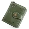 Cartera de Mujer de Nuevo Estilo Transfronteriza con Diseño Hueco, Cremallera y Hebilla, Cartera Corta de Moda Retro Europea y Americana en Stock