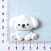 Desenho Fofo Cachorrinho Ursinho Acessórios de Resina Cola Creme DIY Grampo de Cabelo Handmade Faixa de Cabeça Caixa de Armazenamento Adesivo de Geladeira