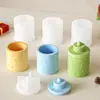 Molde de Resina DIY Árvore de Natal em Relevo Floco de Neve Rena Cilindro Caixa de Armazenamento Molde de Silicone Atacado