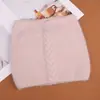 2025 Novo Estilo Outono e Inverno Chapéu de Tricô Confortável e Quente Espessado Cor Pura Estilo Simples Chapéu de Lã com Orelhas de Gato Tridimensionais
