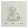 Nuevo Sombrero de Lana para Niños Otoño e Invierno Bonita Bola de Pelo Coreano para Bebé Sombrero Cálido con Protección para las Orejas Sombrero de Punto tipo Pullover para Niños y Niñas