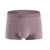 Roupa Íntima Masculina de Modal, Tamanho Grande, Cueca Boxer Vermelha de Inverno, Confortável, Alta Elasticidade, Shorts Respirável, Atacado