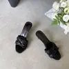Sandalias de estilo francés con lazo exquisito, fáciles de poner, para mujer, perfectas para el verano, 2026, versátiles con vestidos, ribete de encaje y tacones finos