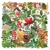 Micro-Tinta Variedade de Adesivos de Flores e Plantas Pet Dupla-Transparência Pintados para Celular Caderno Mala Copo d'Água Adesivos Decorativos