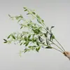 [Fruta de Pérola de 5 Pontas] Plantas Verdes Simuladas, Flores Artificiais, Folhas de Galho Único, Arranjos Florais, Decoração Floral para Escritório e Shopping
