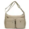 Bolso Cruzado Informal Japonés Versátil de Hombro Moderno Gran Capacidad Bolsa para Computadora Multibolsillos Bolsa Cruzada Deportiva Hombres Mujeres