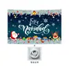 Bandera de Garaje Navideña Transfronteriza Banner de Feliz Navidad Decoración de Atmósfera Festiva Paño de Fondo de Pareja Cubierta de Puerta