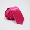 Corbata Monocromática Disponible en Stock Estilo Coreano Color Puro Corbata Estrecha de 5 cm Exportación para Hombre de Satén Corbata de Mano