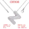 Moderna y Versátil Colgante de Alfabeto Inglés de 26 Letras con Microincrustaciones de Cobre Puro Cadena para Clavícula Suministro Directo Joyería de Collar para Mujer