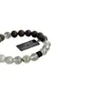 Pulsera de Piedra Uva Verde Natural y Madera de Águila, Pulsera de Cristal Versátil Estilo Fresco y Vintage, Regalo para Novia