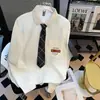 Camisa Casual de Manga Larga para Hombre Estilo Japonés Estilo Adolescente Estudiante Guapo Uniforme DK Camisa Tops de Moda para Hombre