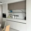 Fabricante de Personalización para Toda la Casa en Shanghái Tablero Egger Lacado Blanco Procesamiento a Doble Cara Estilo Minimalista Canteado de Borde Puro Enf