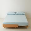 Sábana Bajera Ajustable Individual de Algodón de Fibra Larga Ropa de Cama Algodón Puro Color Sólido Simple Individual y Doble Protector de Colchón de Algodón Cubierta de Cama de Dormitorio