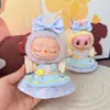 Solo ropa] la primera y segunda generación Labubu muñeco tela tela colgante correa falda sentada fiesta ángel lazo adorable