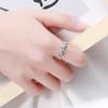 Anillo Irregular Ovalado de Plata de Ley S925 para Mujer Estilo Frío Personalidad Retro Minimalista Geométrico Anillo de Dedo Tridimensional