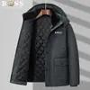 Ropa de Invierno Gruesa de Terciopelo de Venta Caliente Americana de Longitud Media para Padres Abuelos de Mediana Edad y Mayores Nuevo Abrigo de Algodón Cálido de Invierno en Stock