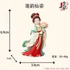 Imán para refrigerador de relieve 3D de Dunhuang, área escénica cultural y creativa, recuerdo de viaje para el hogar, imán decorativo de resina, regalo