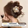 Pinza de Garra de Felpa Otoño e Invierno para Mujer Tacto de Alta Gama 2026 Nuevo Estilo para Cabello Grueso Parte Posterior de la Cabeza Pinza de Tiburón Pasador Accesorios para el Cabello