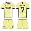 Conjunto de Uniforme de Fútbol por Sublimación Personalizado Nuevo de Secado Rápido Transpirable Camiseta de Fútbol Verano Deportes al Aire Libre Hombres Manga Corta