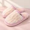Pantuflas de algodón para mujer para otoño e invierno, de suela gruesa, antideslizantes, cálidas, de felpa, pantuflas de primavera y otoño para parejas y hombres.