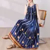 Nuevo Vestido de Algodón y Seda 2026 para Mujer, Verano Tallas Grandes, Elegante Vestido Largo de Playa, Falda Fluida para Ropa de Exterior