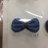 Tela Hecho a Mano Moño Accesorios DIY Accesorios de Moño de Mezclilla Accesorios para Ropa Suéter Nudo Plano de Mezclilla